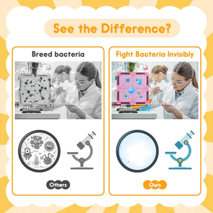 Upgraded Antibacterial Magnetic Tiles - 106 PCS Magnet Building Blocks for Kids, 3D STEM Sensory Toys | Inhibits Bacterial Growth for Safe Play | Educational Construction Set & Xmas Gift