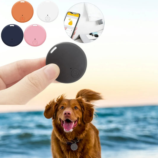 Cat Dog GPS Bluetooth 5.0 Tracker Anti-Lost Device Round Mini Anti-Lost Device Dog Pet Child Tracker Key Finder Accessories