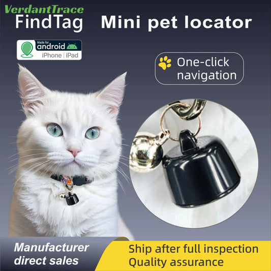 Fashion Mini Tracker Smart Find Tag Universal Pet Tracking History Trajectory Airtag Global Positioning for Dog Cat VerdantTrace