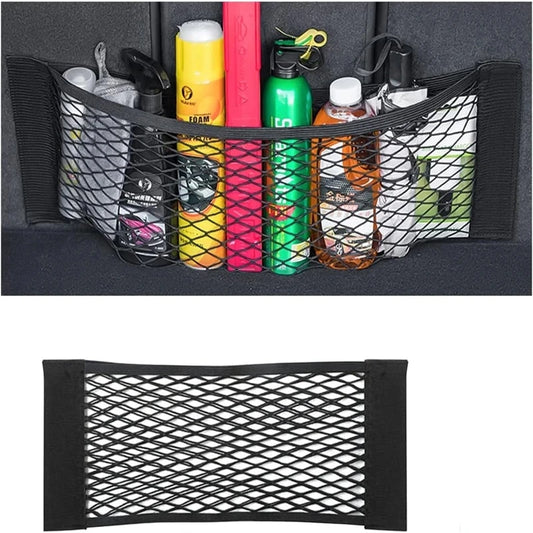 Car Back Rear Trunk Seat Elastic String Net Magic Sticker Storage Box Organizer In the Trunk Auto Accesorios Interior Car Gadget